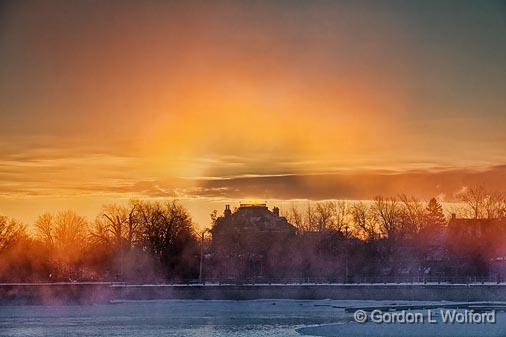 Sunrise Mist Glow_05085-6.jpg - Photographed along the Rideau Canal Waterway at Smiths Falls, Ontario, Canada.